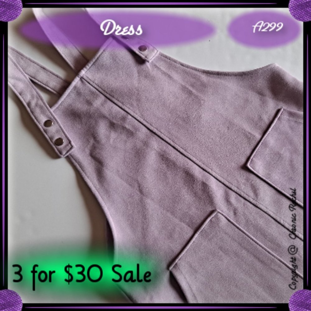 Lilac Pastel Goth Pinafore Dress